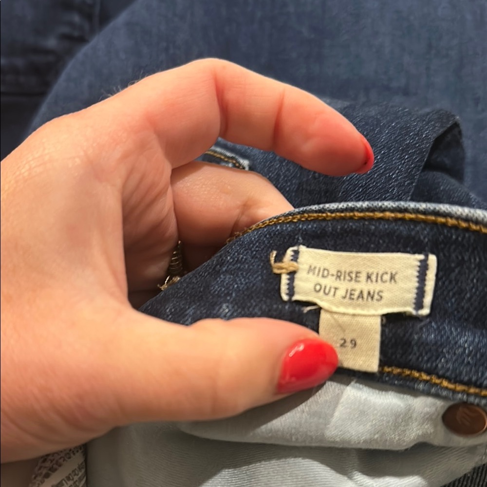 Madewell mid rise kick out Blue Women's Jeans - Picture 6 of 7